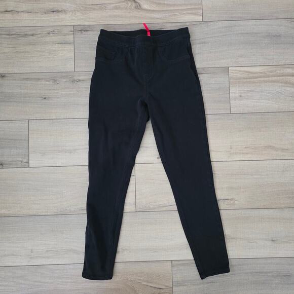 SPANX Pants - Spanx Ankle Black Ponte Midrise Skinny Leg Jeggings Women Sz M 20018R